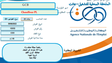عرض عمل بمؤسسة الوطنية للهندسة والبناء GCB جانت