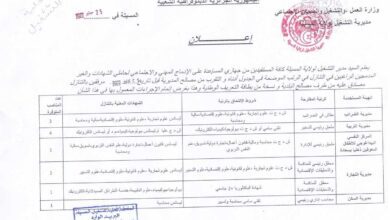 مناصب عمل لمستفيدين من جهاز الادماج المهني والاجتماعي لحاملي الشهادات المسيلة