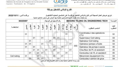 عرض عمل بشركة BEIGING YILONG OIL