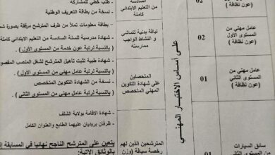 اعلان توظيف بالمؤسسة العمومية الاستشفائية بالصبحة ولاية الشلف