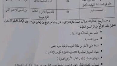 اعلان توظيف بالمؤسسة العمومية الاستشفائية عين تيموشنت