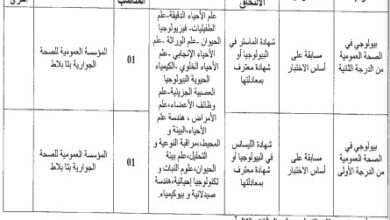 اعلان توظيف بالمؤسسة العمومية للصحة الجوارية بتابلاط المدية