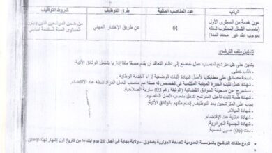 اعلان توظيف بالمؤسسة العمومية للصحة الجوارية صدوق بجاية