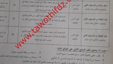 اعلان توظيف بمديرية البريد والمواصلات السلكية واللاسلكية لولاية عين صالح