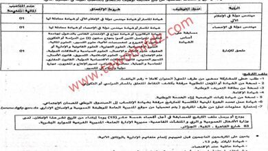اعلان توظيف بوزارة الاشغال العمومية والري والمنشآت القاعدية الجزائر