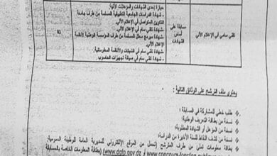 اعلان مسابقة توظيف وطنية بالمديرية العامة للخزينة والتسيير المحاسبي والعمليات المالية للدولة
