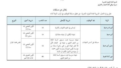 اعلان مسابقة توظيف بمجلس قضاء الجزائر 48 منصب