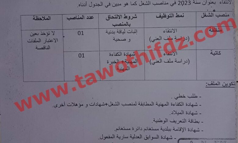 مناصب شاغرة بمؤسسة التربية والتعليم الخاصة أفاق جديدة مستغانم