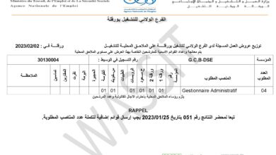 عرض عمل بالمؤسسة الوطنية للهندسة المدنية والبناء GCB DSE