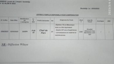 اعلان توظيف بشركة SARPI الطارف