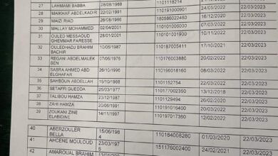 قائمة المقبولين لاجتياز امتحان عون تجاري بالخطوط الجوية الجزائرية