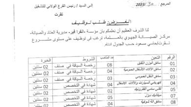 عرض عمل بالمؤسسة العمومية الاقتصادية لانجاز الهياكل الأساسية للسكك الحديدية