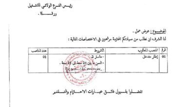 اعلان توظيف بالديوان الوطني للتطوير التكوين المتواصل وترقيته