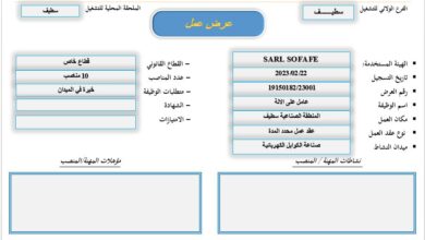 عرض عمل بشركة SARL SOFAFE بسطيف 10 منصب