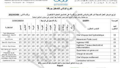 عرض عمل بشركة صاربي SARPI بحاسي مسعود 74 منصب