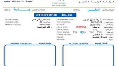 عرض عمل بشركة حقول الجنوب المغير 26 منصب