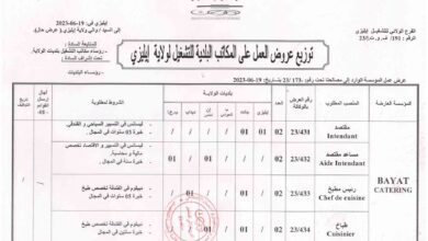 عرض عمل بشركة بايت كاترينغ في عدة تخصصات