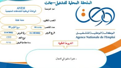 عرض عمل بوكالة الوطنية للنشاطات المنجمية