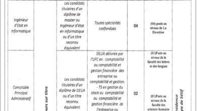 اعلان توظيف بجامعة محمد لمين دباغين سطيف 2