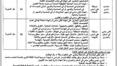 اعلان توظيف بمديرية التجهيزات العمومية لولاية عين صالح