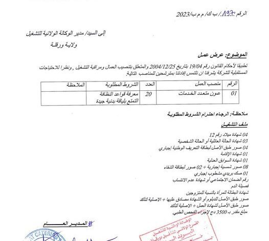 عرض عمل بشركة بايت كاترينغ 20 منصب