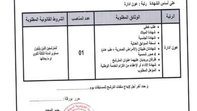 اعلان توظيف بمعهد التعليم المهني ورقلة