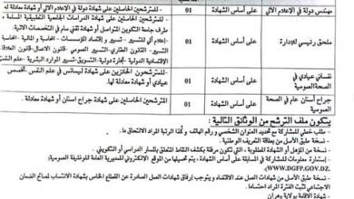 اعلان توظيف بمديرية الخدمات الجامعية بلقايد لولاية وهران