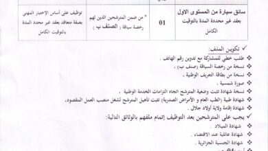 اعلان توظيف بالمؤسسة العمومية للصحة الجوارية أولاد جلال