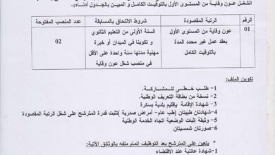 اعلان توظيف بمديرية الضرائب لولاية بسكرة