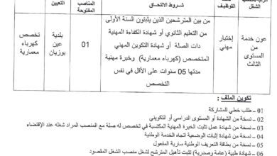 اعلان توظيف ببلدية عين بوزيان ولاية سكيكدة