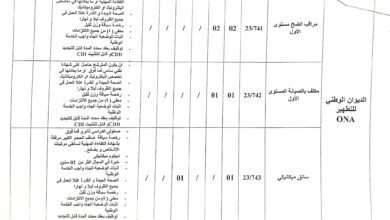 اعلان توظيف بديوان الوطني للتطهير ONA ايليزي