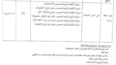 اعلان توظيف بمديرية التعمير والهندسة المعمارية لولاية عين صالح