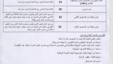 اعلان توظيف بالمديرية الخدمات الجامعية بسكرة 34 منصب
