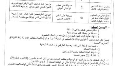 اعلان توظيف ببلدية أولاد حبابة سكيكدة
