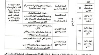اعلان توظيف بمديرية التربية لولاية المدية
