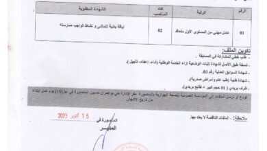 اعلان توظيف بالمؤسسة العمومية للصحة الجوارية بالمنصورة برج بوعريريج