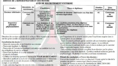 اعلان توظيف بمديرية المصالح الفلاحية لولاية ايليزي