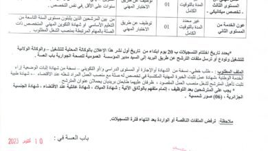اعلان توظيف بالمؤسسة العمومية للصحة الجوارية مغنية وباب العسة تلمسان