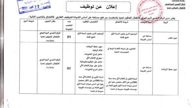 اعلان توظيف بالمركز النفسي البيداغوجي للأطفال المعاقين ذهنيا بتمنراست