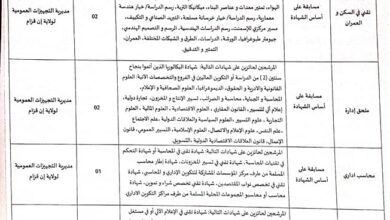 اعلان توظيف في مديرية التجهيزات العمومية لولاية عين قزام