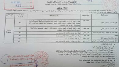 اعلان توظيف بوزارة اقتصاد المعرفة والمؤسسات الناشئة والمؤسسات المصغرة