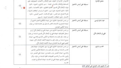 اعلان توظيف بمعهد التكوين شبه طبي تيبازة