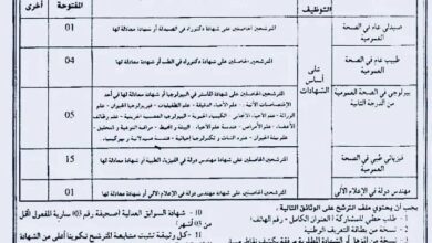 اعلان توظيف بالمؤسسة الاستشفائية المتخصصة مركز مكافحة السرطان بشار