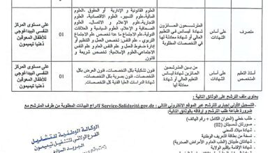 اعلان توظيف بالمركز النفسي البيداغوجي للأطفال المعوقين ذهنيا تيميمون