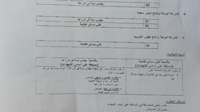 اعلان توظيف بالمعهد التقني للزراعات الواسعة بولاية الجزائر قسنطينة سعيدة