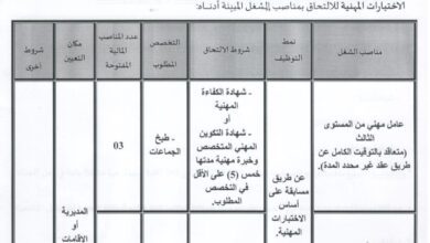 اعلان توظيف بمديرية الخدمات الجامعية باتنة بوعقال 18 منصب