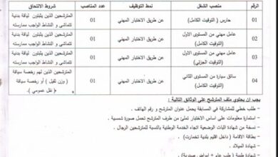 اعلان توظيف ببلدية تخمارت ولاية تيارت