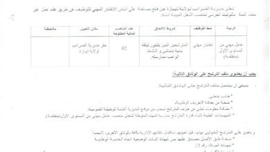 اعلان توظيف بمديرية الضرائب لولاية تيبازة