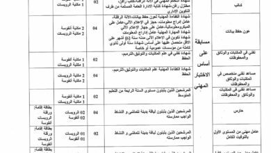اعلان توظيف بالمكتبة الرئيسية للمطالعة العمومية ورقلة