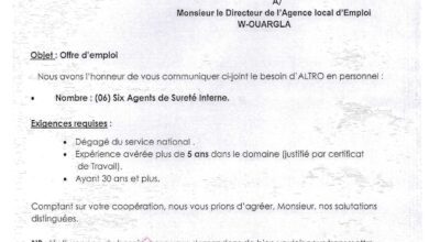 اعلان توظيف بالشركة الجزائرية لأشغال الطرق